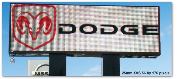25mm Electronic LED signs graphic