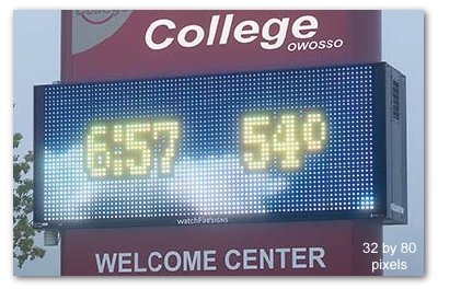 35mm LED signs college photo